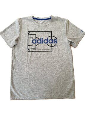 Adidas Boys Youth Soccer-Themed Graphic Jersey Shirt Size XL (18/20)